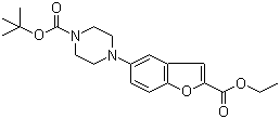 4-[2-(Ethoxycarbonyl)-5-benzofuranyl]-1-piperazinecarboxylic acid tert-butyl ester